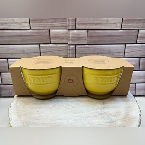 STAUB ❤️ 3.5-inch / 2-pc, Ramekin Bowl Set Citron NIB